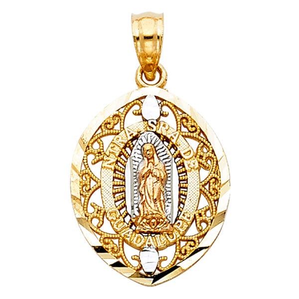 14K 3C Our Lady of Guadalupe Pendant S5