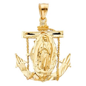 14KY Our Lady of Guadalupe Pendant S10