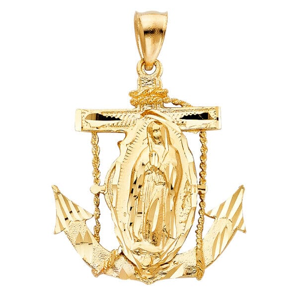 14KY Our Lady of Guadalupe Pendant S10