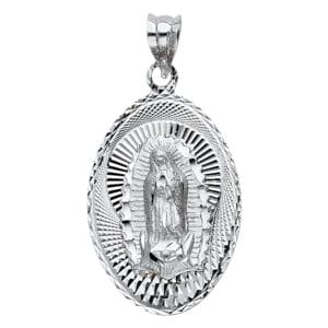 14KW Our Lady of Guadalupe Pendant S4