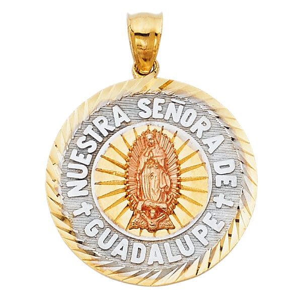 14K 3C Our Lady of Guadalupe Pendant S12