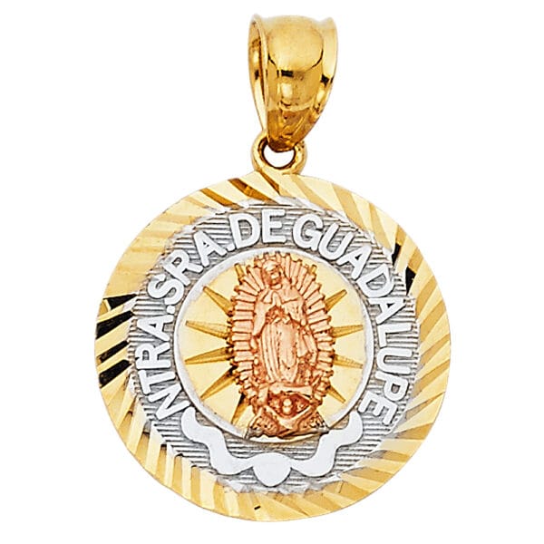 14K 3C Our Lady of Guadalupe Pendant S9