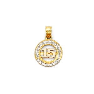 14K 3C 15 Years Pendant S6