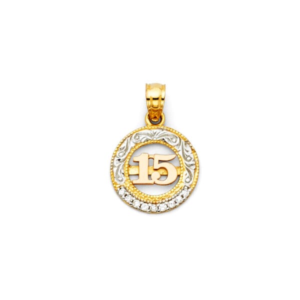 14K 3C 15 Years Pendant S6