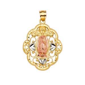14K 3C Guadalupe Pendant S14