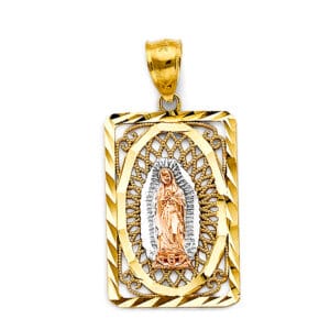 14K 3C Guadalupe Pendant S10