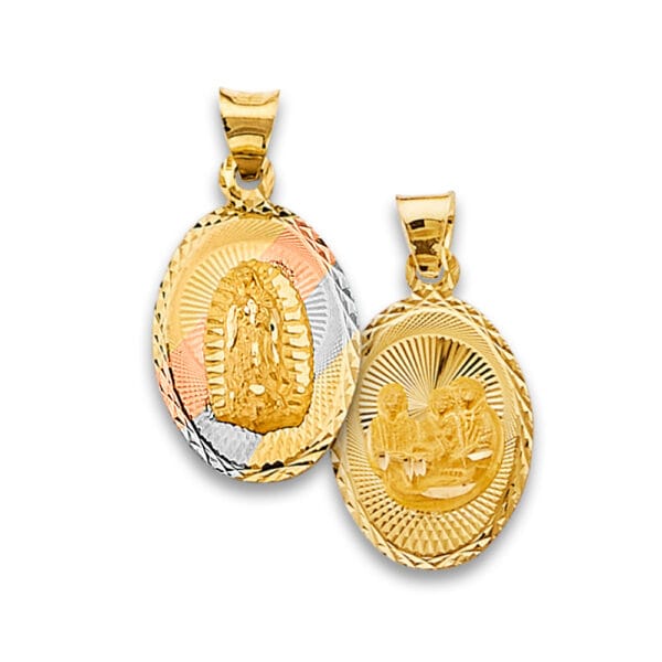 14K 3C Religious Stamp Pendant S43