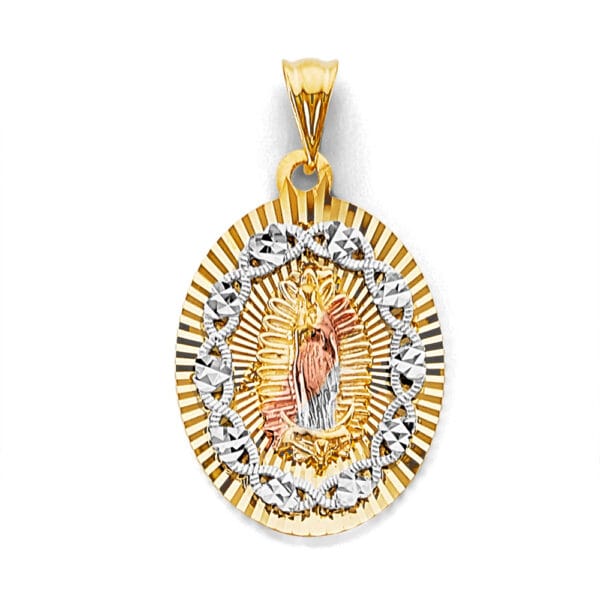 14K 3C Stamp Guadalupe Pendant S6