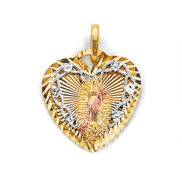 14K 3C Stamp Guadalupe Pendant S5
