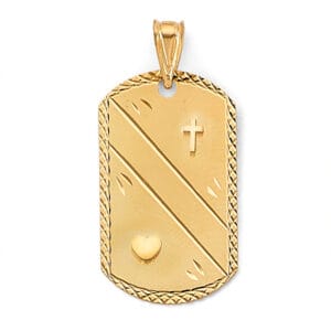 14KY Religious Stamp Pendant S6