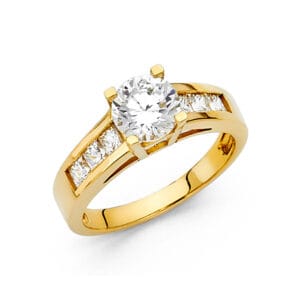 14KY CZ Engagement Ring S14