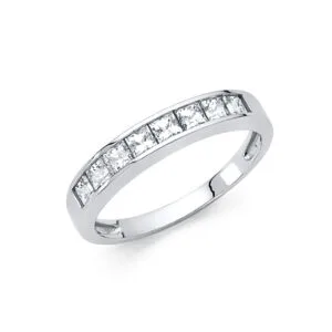 14KW CZ Wedding Band S5