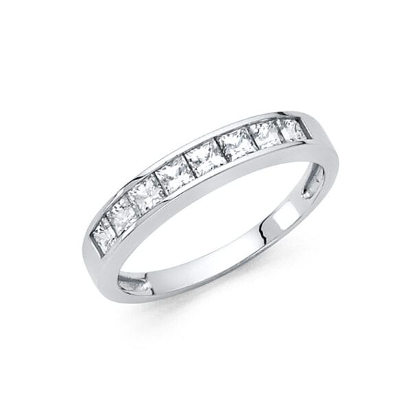 14KW CZ Wedding Band S5